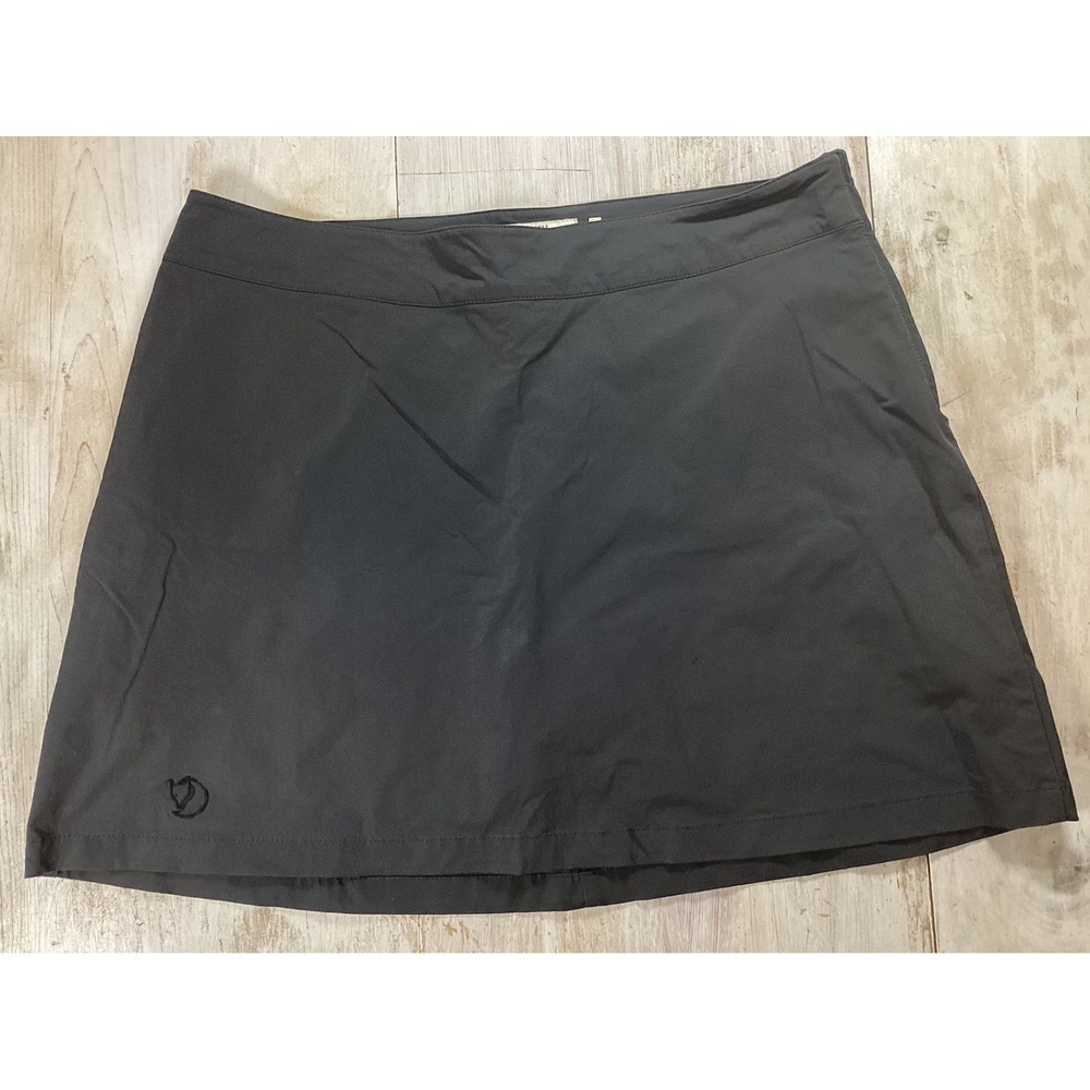 Fjallraven Abisko Trekking Skirt W Dark Gray Skort Hiking Outdoor Size M 89612